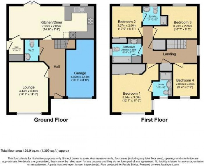 Floorplan for Aldcliffe Court, PR6