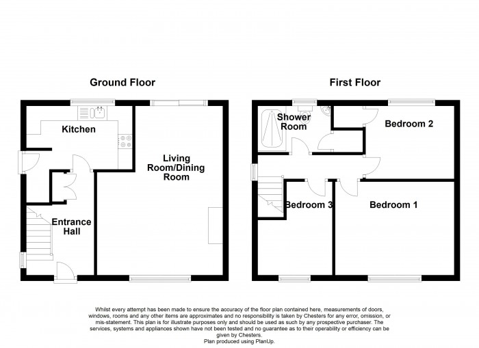 Floorplan for Highfield Road North, PR6