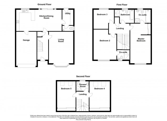 Floorplan for Duxbury Manor Way, PR7