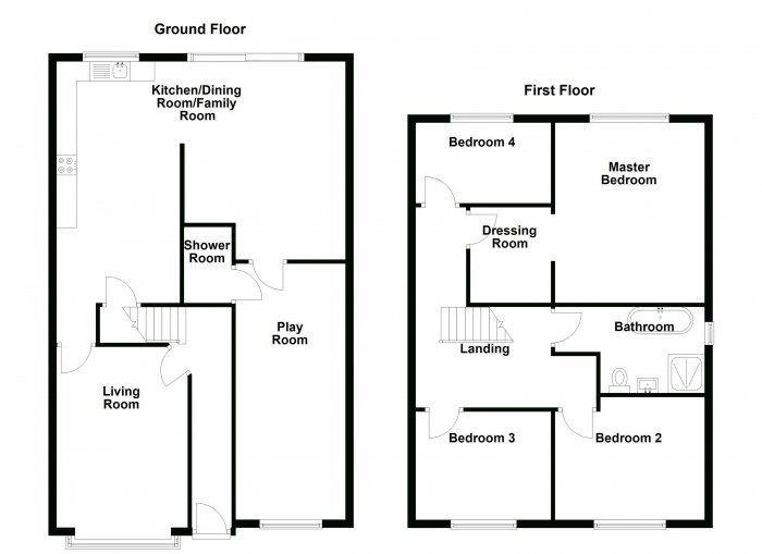 Floorplan for Rothwell Road, PR6