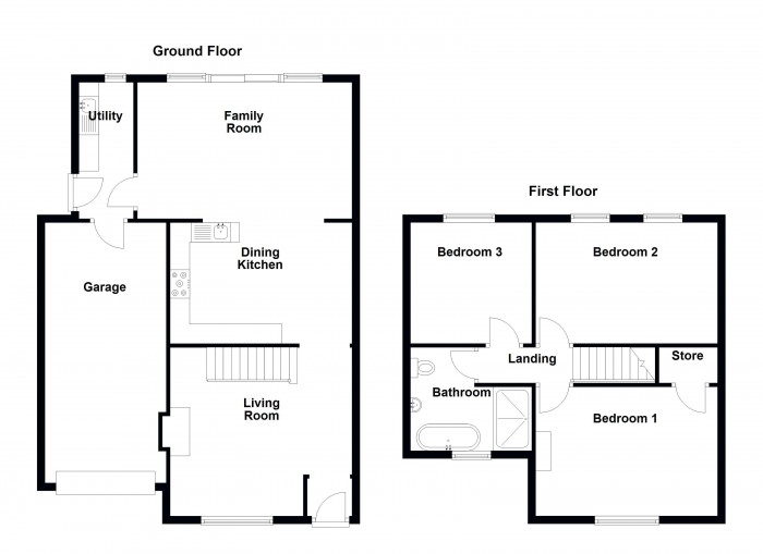 Floorplan for Chorley Old Road, PR6