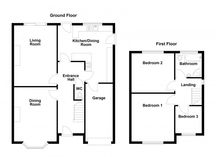 Floorplan for Rivington Avenue, PR6