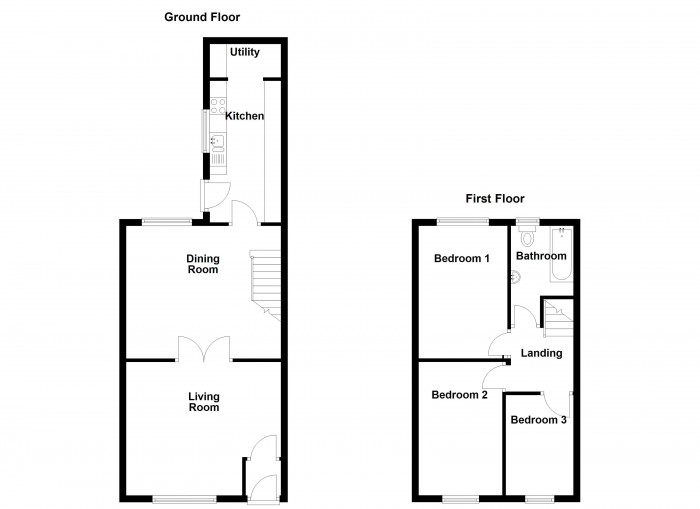 Floorplan for Kimberley Street, PR7
