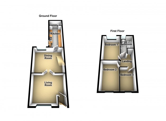 Floorplan for Kimberley Street, PR7