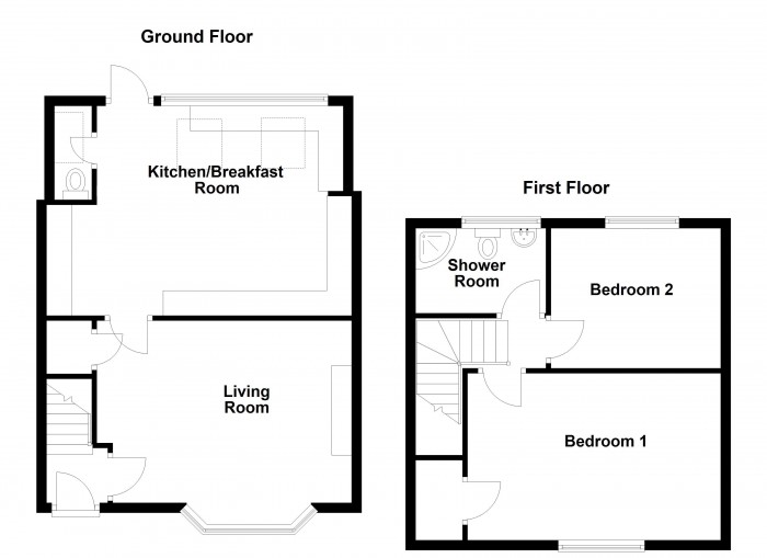 Floorplan for Junction Terrace, PR7