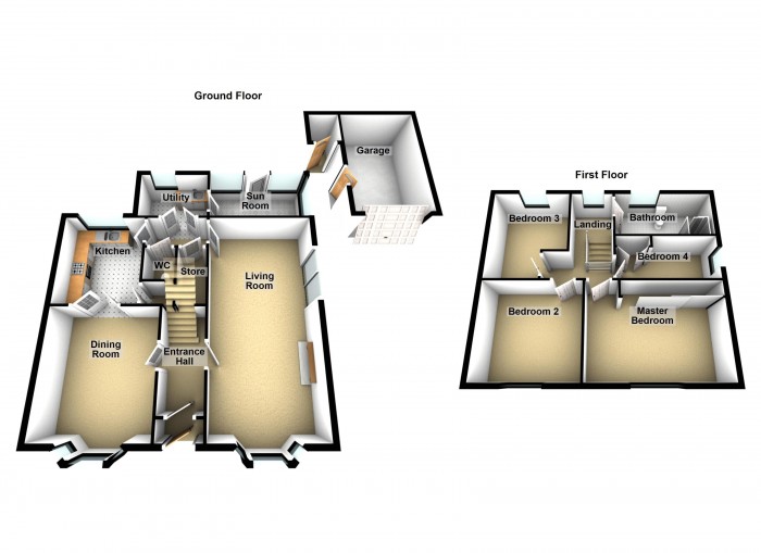 Floorplan for Nickleton Brow, PR6