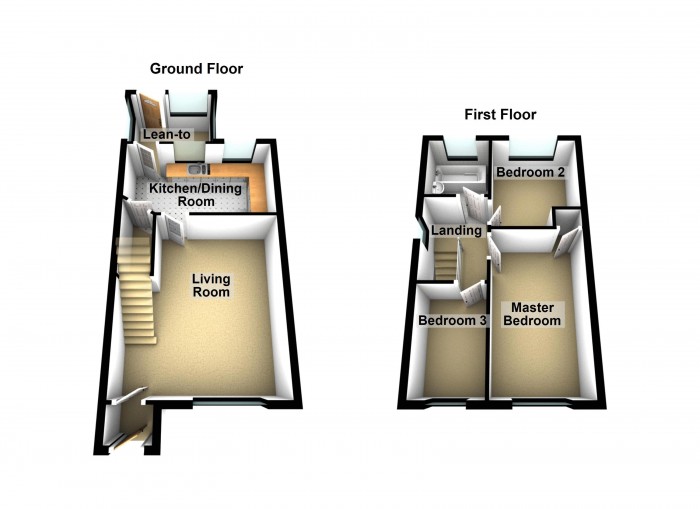 Floorplan for Lewis Close, PR7