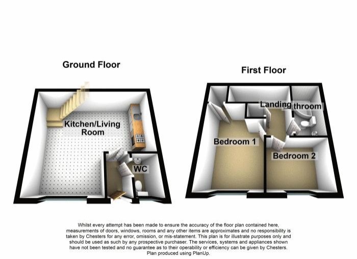 Floorplan for Chandlers Close, PR7