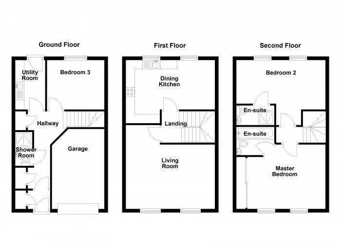 Floorplan for Hazel Pear Close, BL6