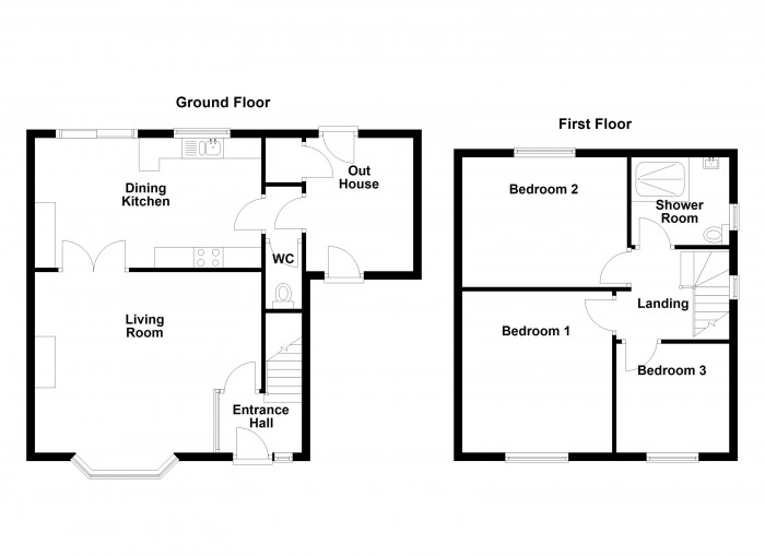 Floorplan for Vicarage Road, BL6