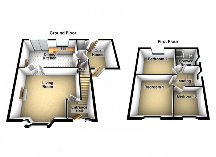 Floorplan for Vicarage Road, BL6