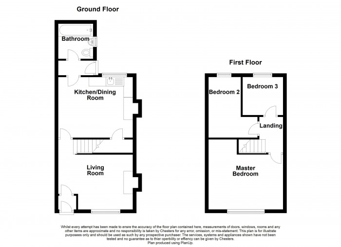 Floorplan for Park Road, PR7