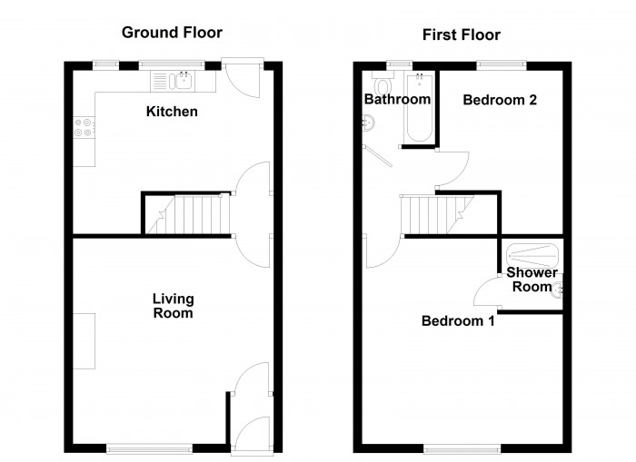 Floorplan for Peel Street, PR6