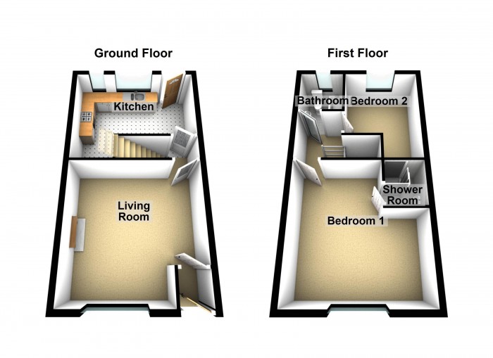 Floorplan for Peel Street, PR6
