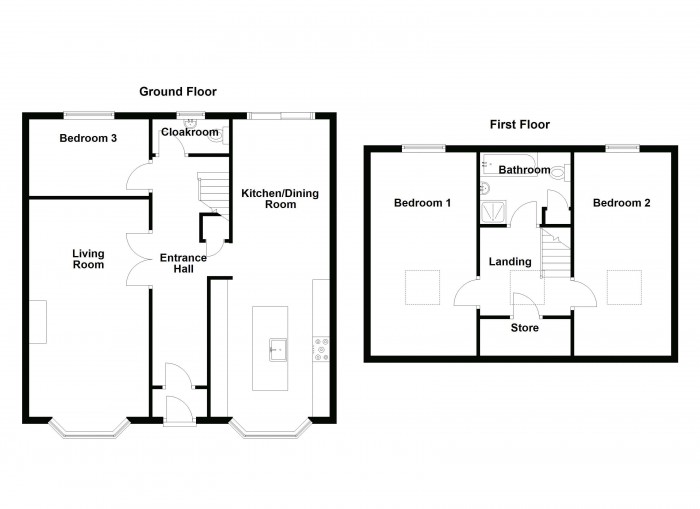 Floorplan for Rivington Avenue, PR6