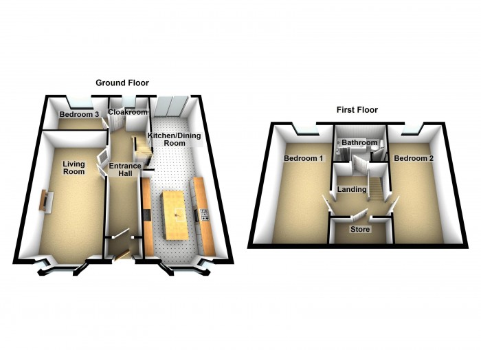 Floorplan for Rivington Avenue, PR6