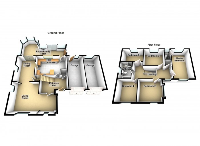 Floorplan for Kings Lea, PR7