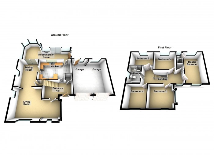 Floorplan for Kings Lea, PR7