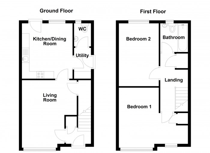 Floorplan for Mottram Street, BL6