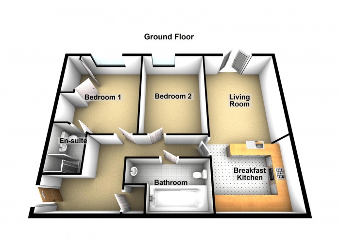 Floorplan for Abbott Court, PR7