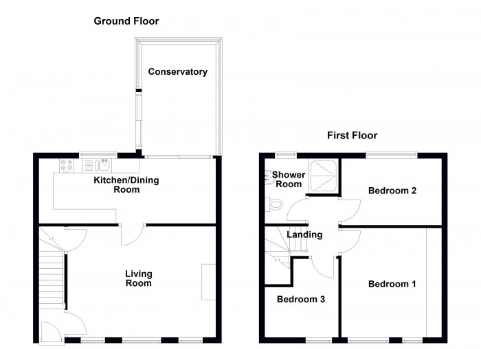 Floorplan for Windsor Avenue, PR7