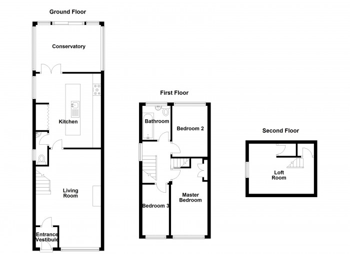 Floorplan for Lewis Close, PR7