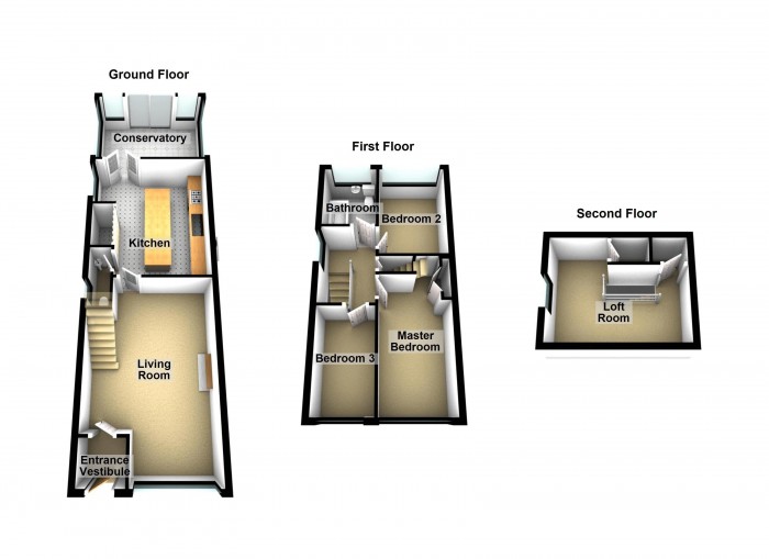 Floorplan for Lewis Close, PR7