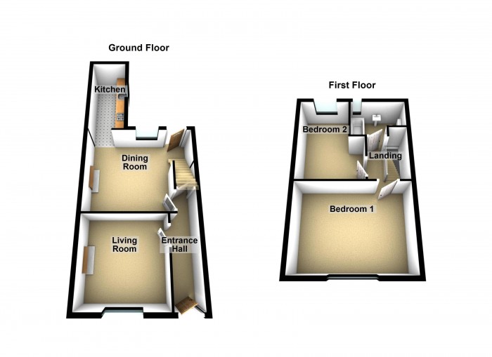 Floorplan for Chapel Street, BL6