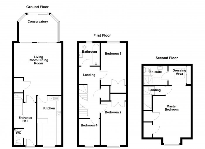 Floorplan for Hazel Pear Close, BL6