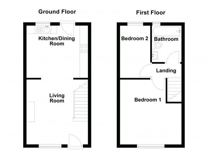 Floorplan for Walton Street, PR7