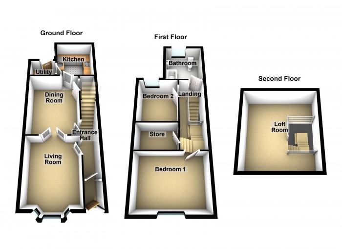 Floorplan for Brownlow Road, BL6