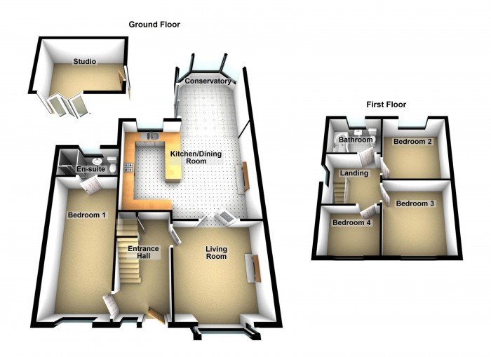 Floorplan for Great Acre, WN1