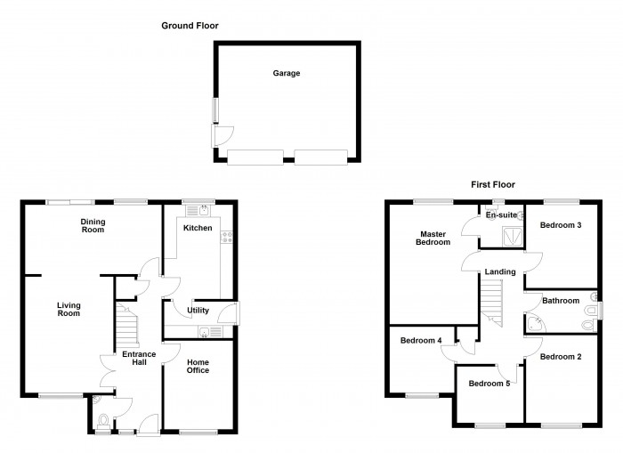 Floorplan for Kings Lea, PR7
