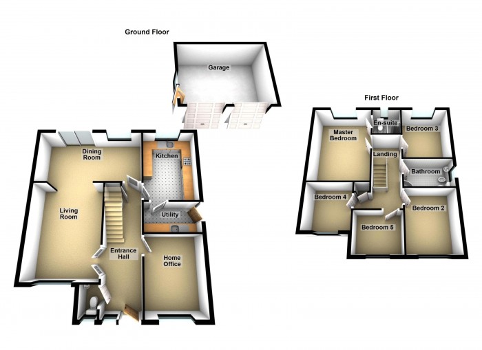 Floorplan for Kings Lea, PR7