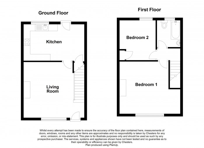 Floorplan for Mill Street, PR6