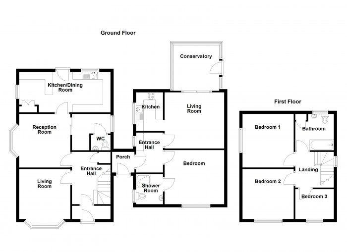 Floorplan for Preston Road, PR7