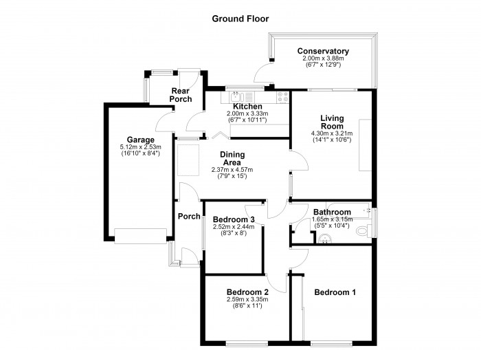 Floorplan for Sutton Lane, PR6
