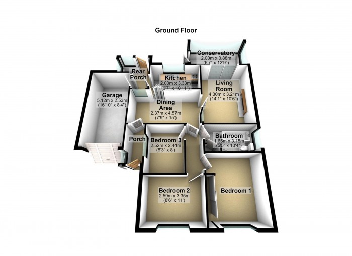 Floorplan for Sutton Lane, PR6