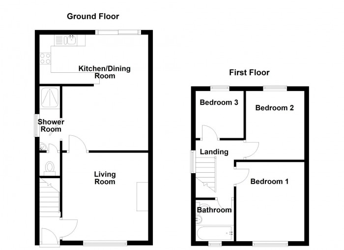 Floorplan for Southdowns Road, PR7