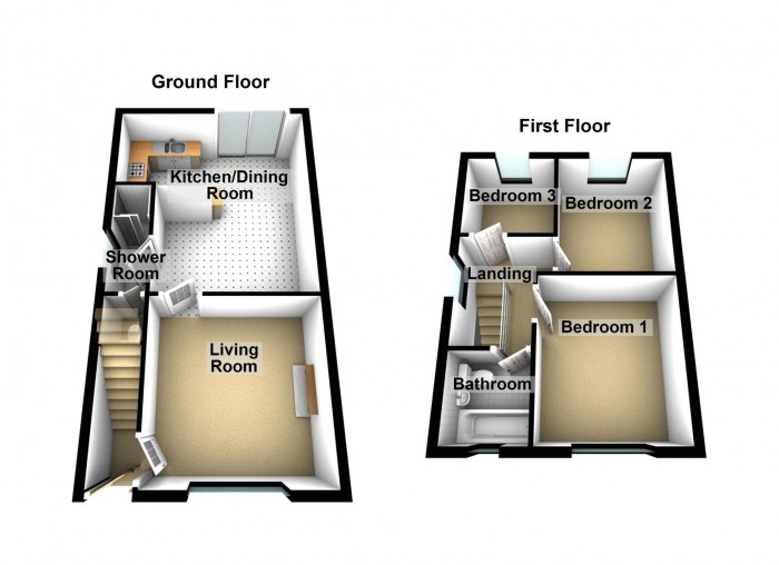 Floorplan for Southdowns Road, PR7