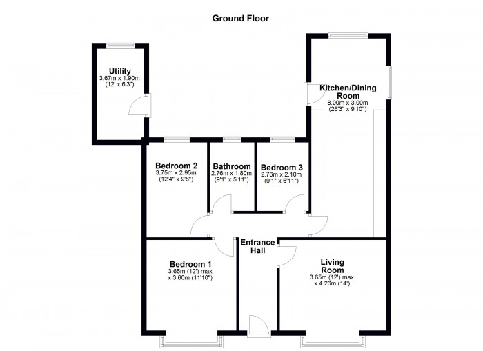 Floorplan for Ollerton Street, PR6