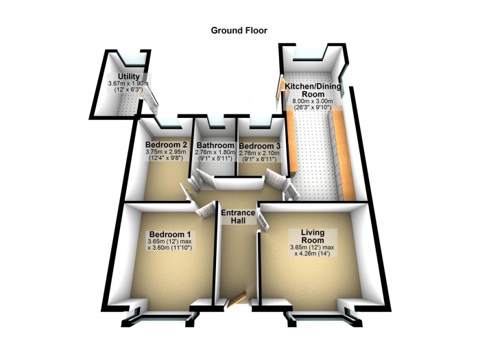 Floorplan for Ollerton Street, PR6