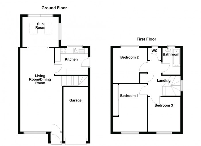 Floorplan for Sutton Lane, PR6