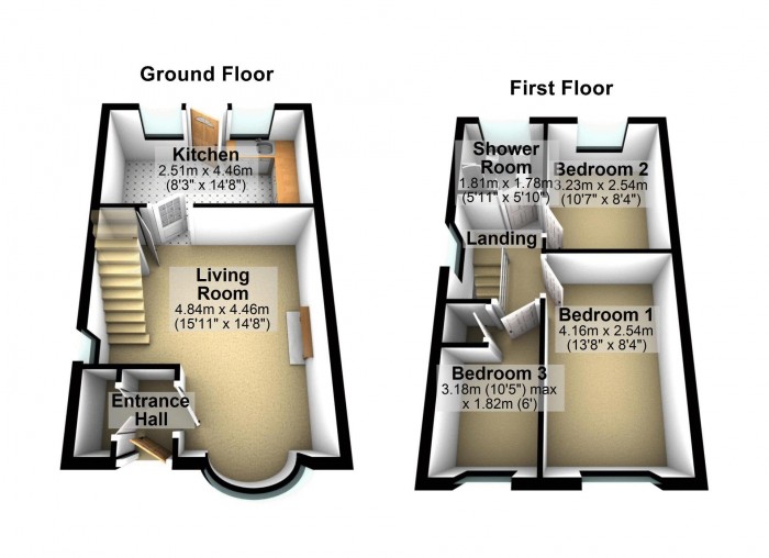 Floorplan for Mendip Close, BL6