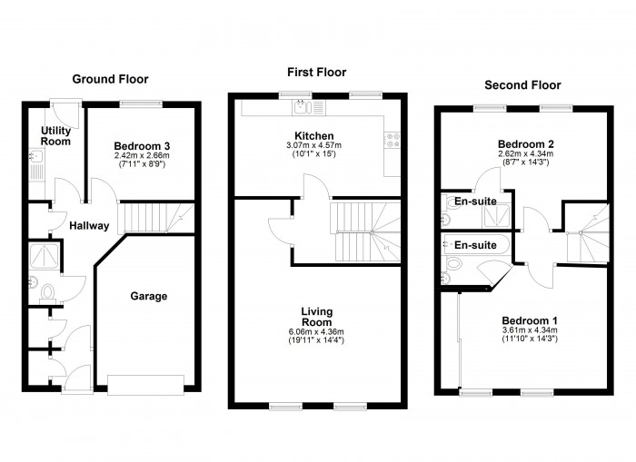 Floorplan for Hazel Pear Close, BL6