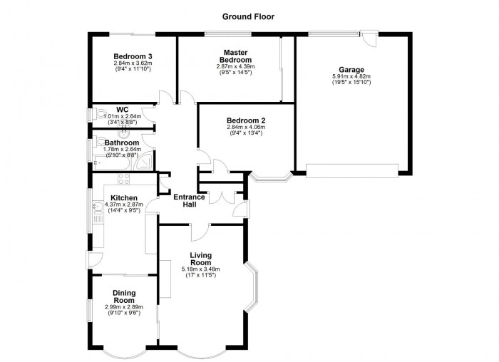 Floorplan for Winchester Avenue, PR7