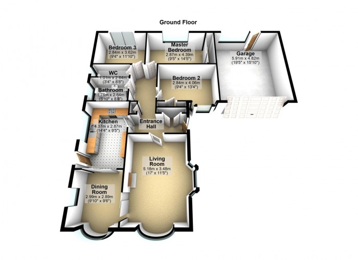 Floorplan for Winchester Avenue, PR7