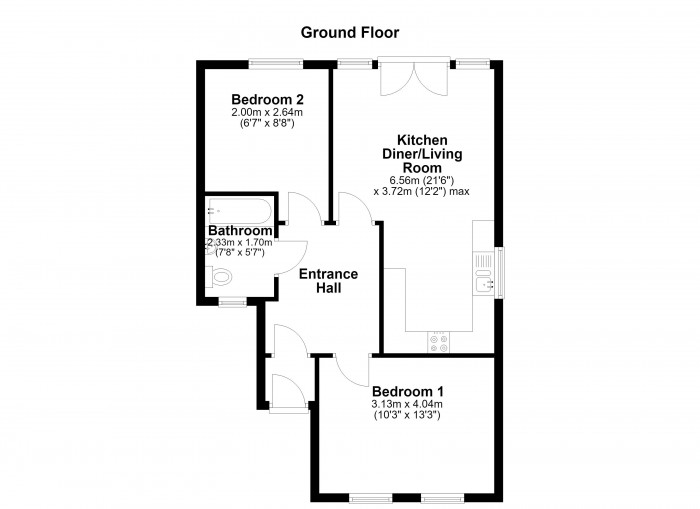 Floorplan for Church Street, BL6