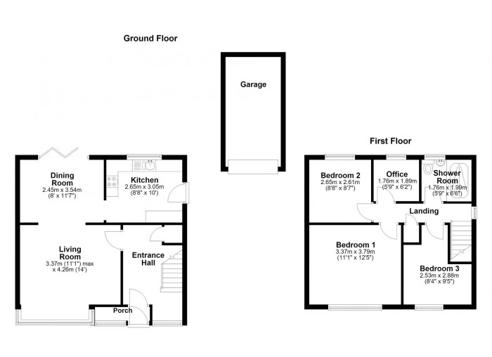 Floorplan for Park Road, PR7