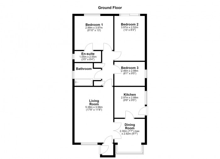 Floorplan for Stonegate Fold, PR6